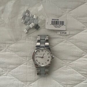 Michael Kors Silver Roman Numeral Watch